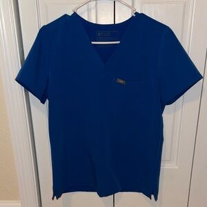 Figs Royal Blue Scrub Set